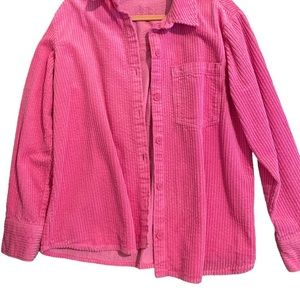 Women’s Button Up Pink Top